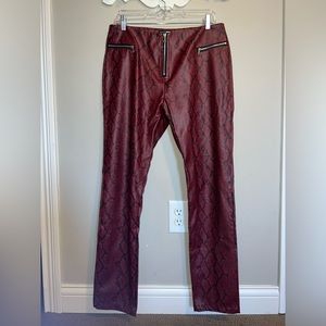 FASHION NOVA Snakeskin Faux/Leather Pants